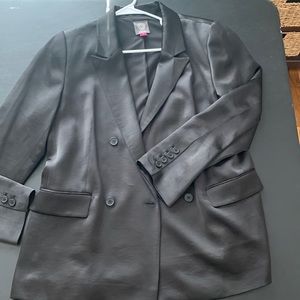 Vince Camuto satin double breasted blazer